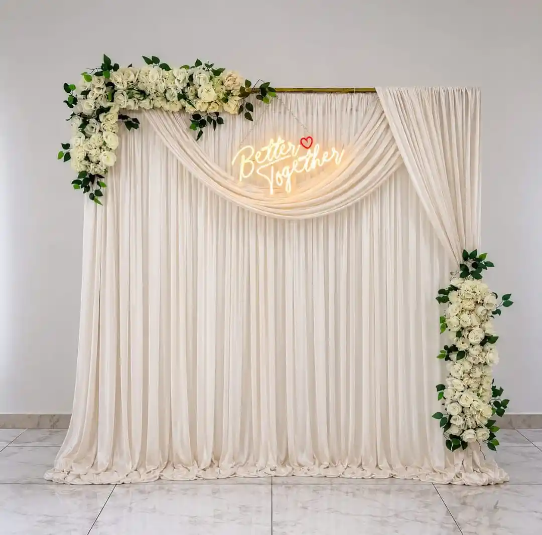 Ivory Romance Backdrop